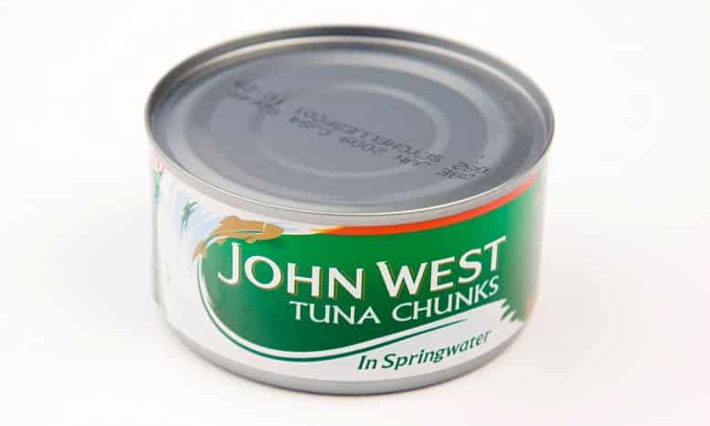 tin of John West tuna chunks