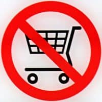 no shopping trolley sign