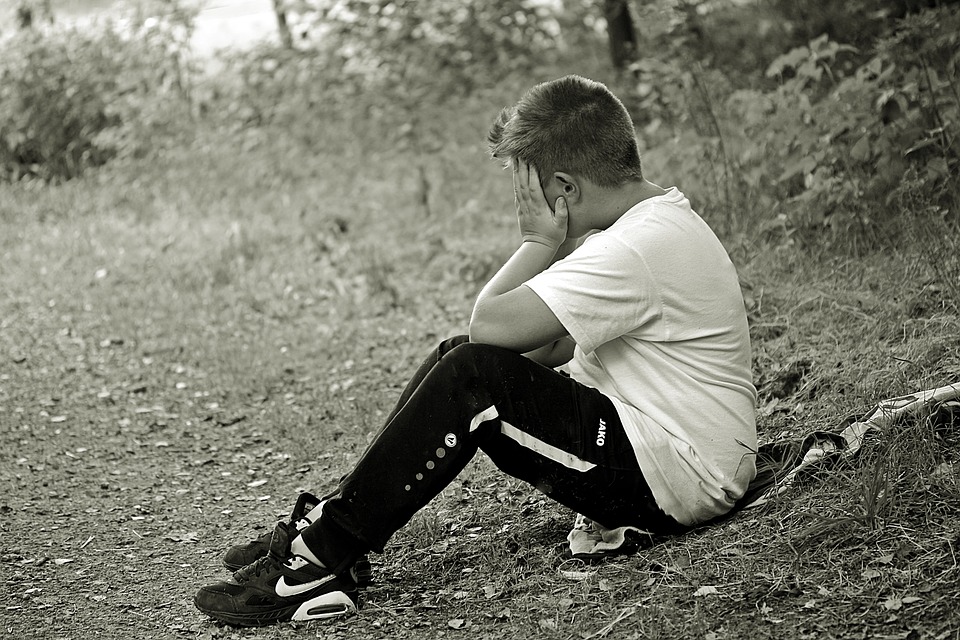 Crying boy
