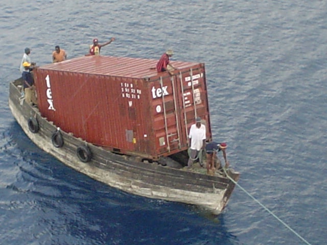 World's smallest container ship