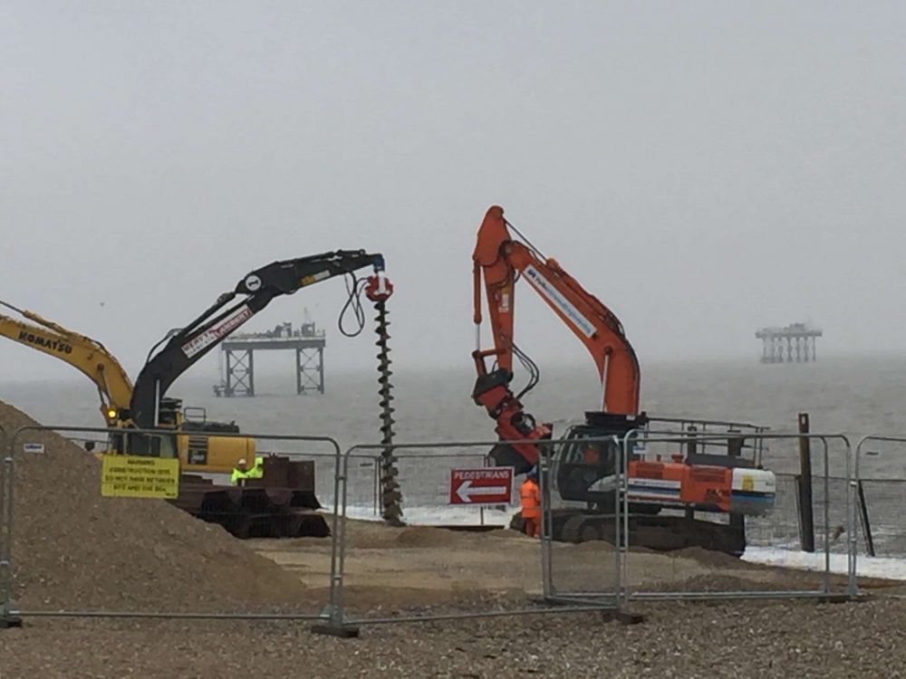 Drilling for oil at Sizewell