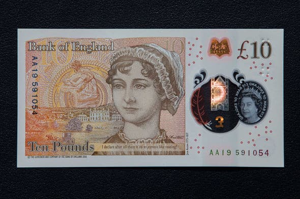 Jane Austin ten pound note