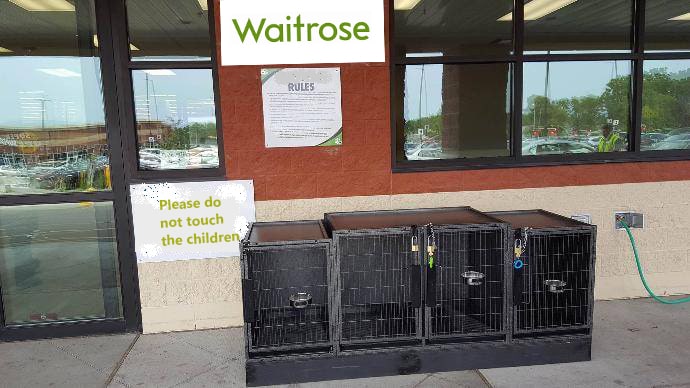 Waitrose child cages