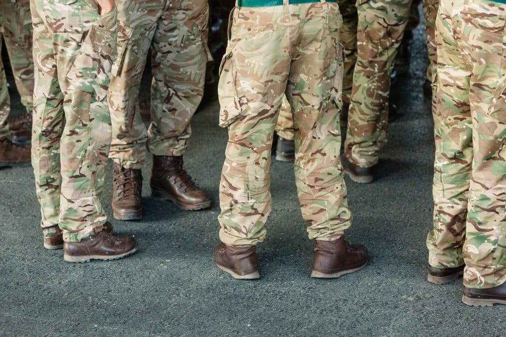 camouflage trousers