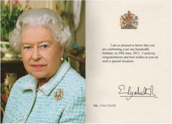 Queen sends 100th birthday telegram to a train