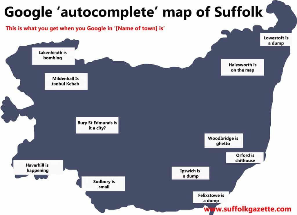 Google map of Suffolk