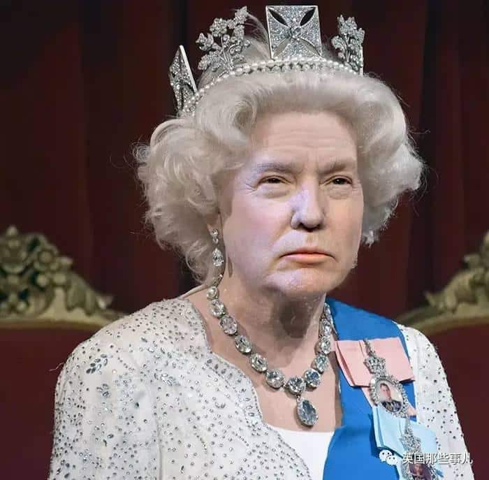 Donald Trump as the Queen