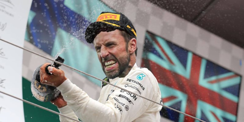 Gareth Southgate wins British Grand Prix