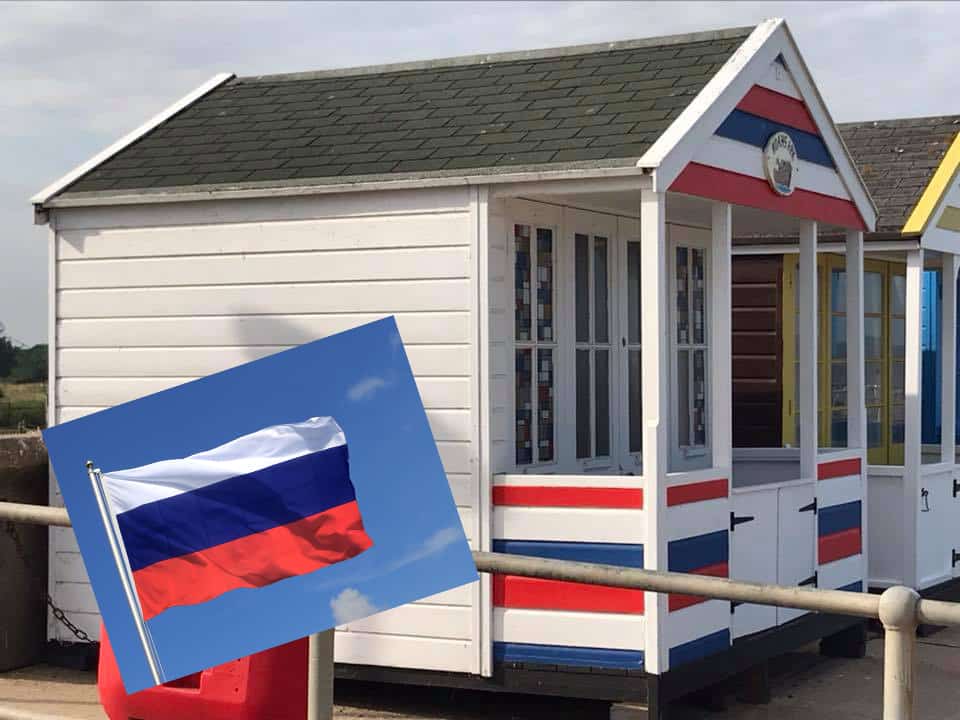 russian beach hut