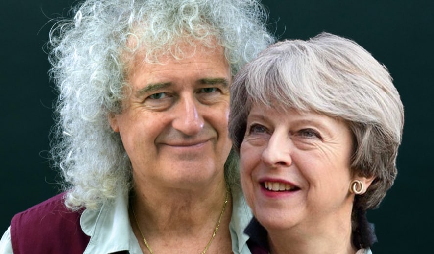 Brian May and his wife Theresa