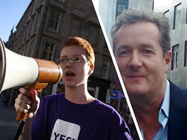 Ross Greer and Piers Morgan