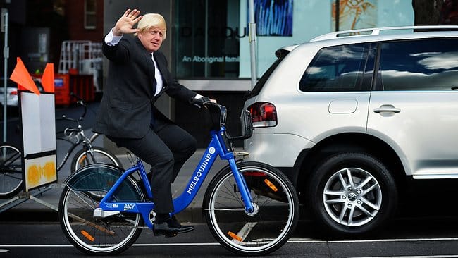 Boris Johnson mount pavement