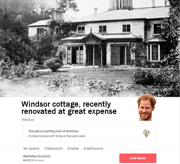 frogmore cottage on airbnb