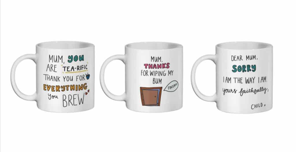 Mothers Day mugs from Dirty Old Goat