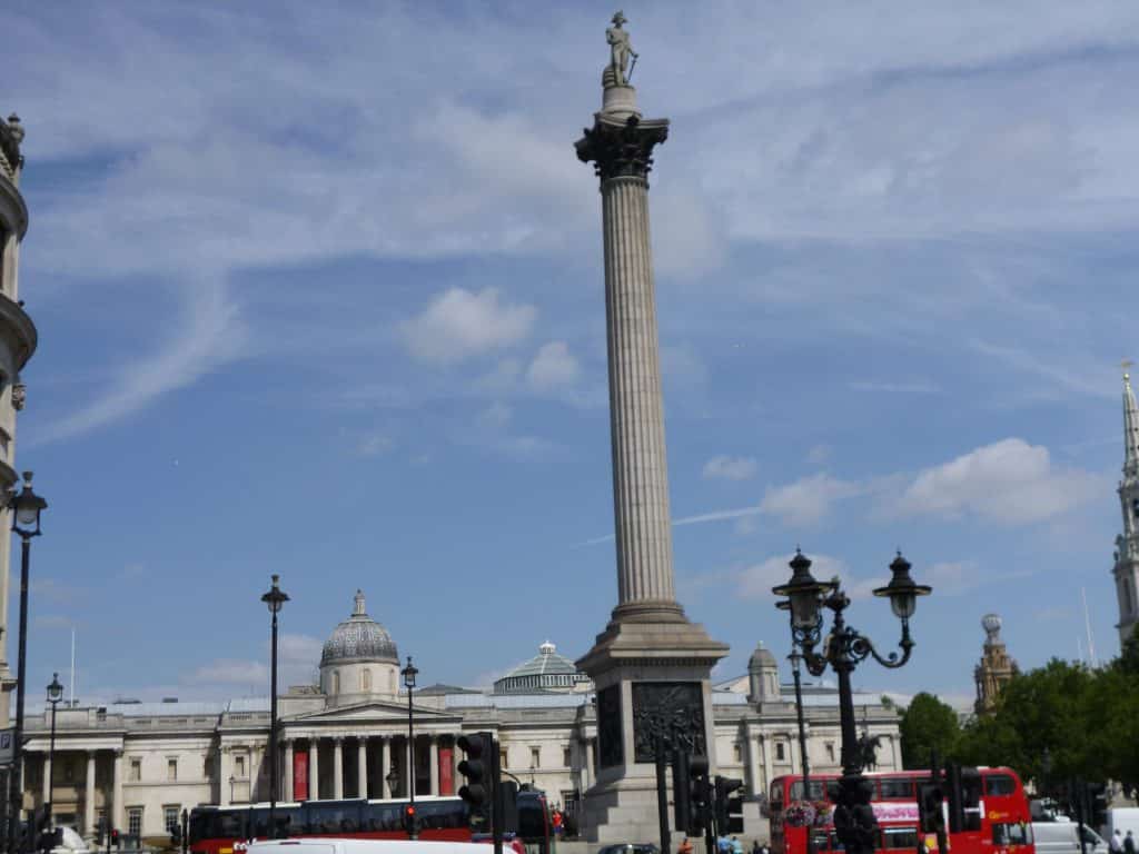 Nelson's Column heading for Great Yarmouth