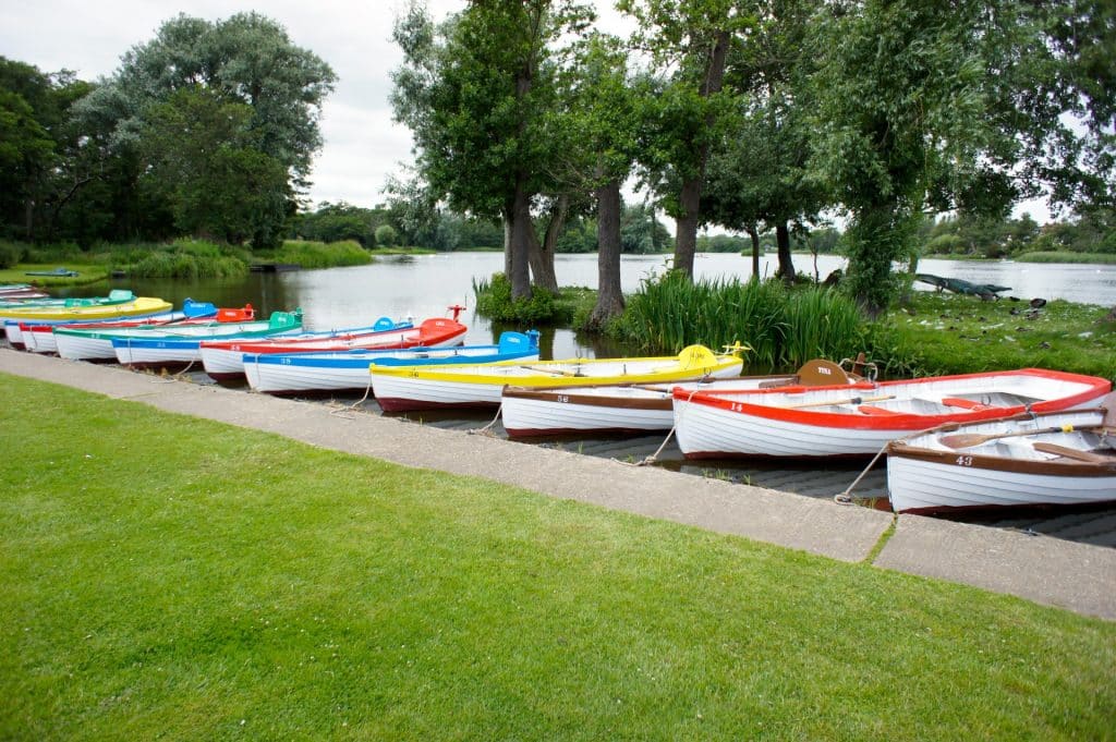 Boating at Thorpeness Meare
