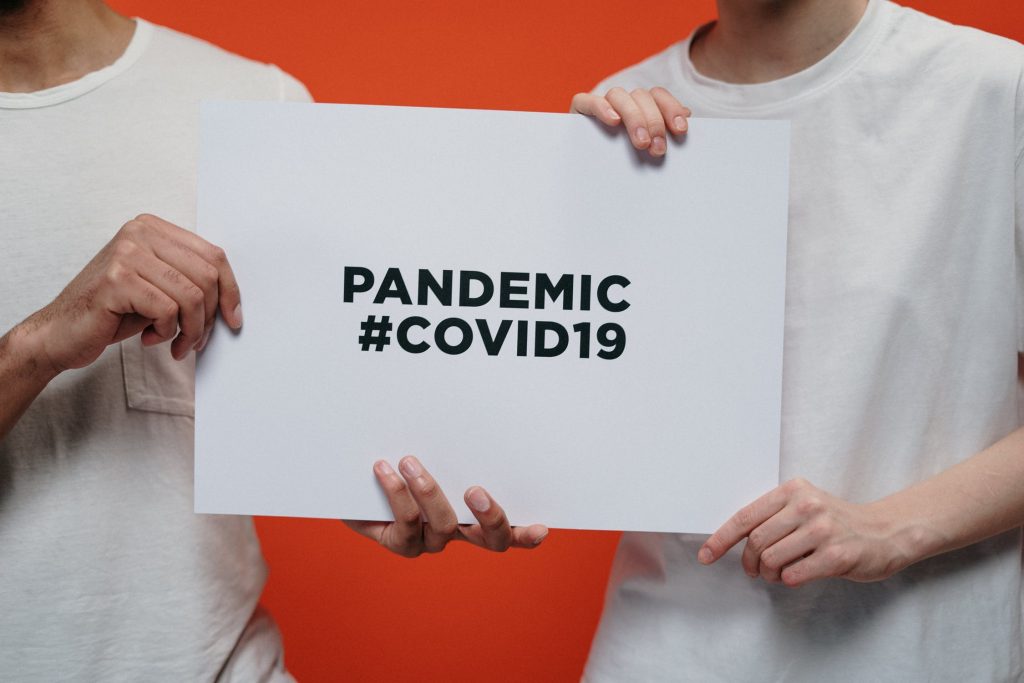 Covid-19 pandemic sign