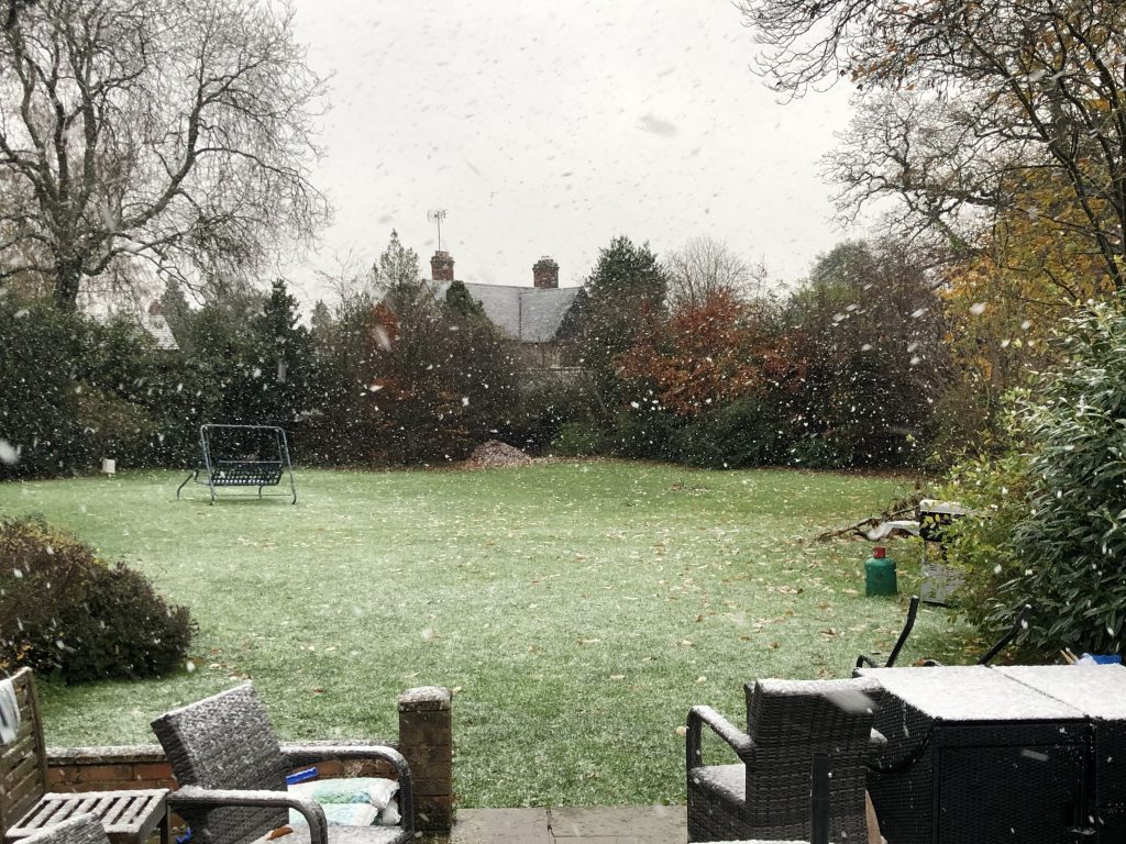 bit of snow in Suffolk
