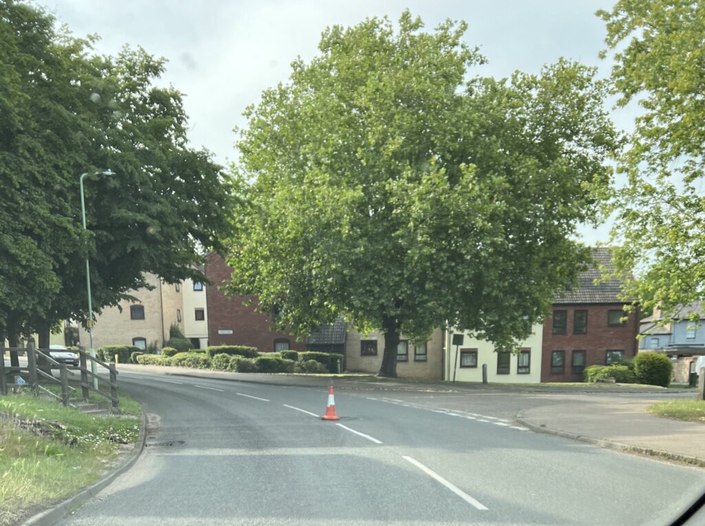 traffic cones in suffolk