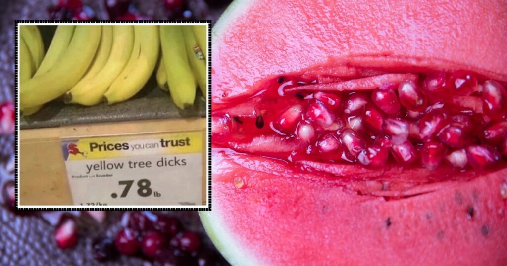 New greengrocers opened 'Porno Fruit' shop