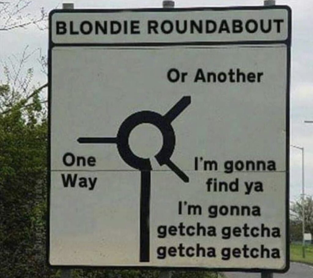 Blondie roundabout rocks Ipswich roads