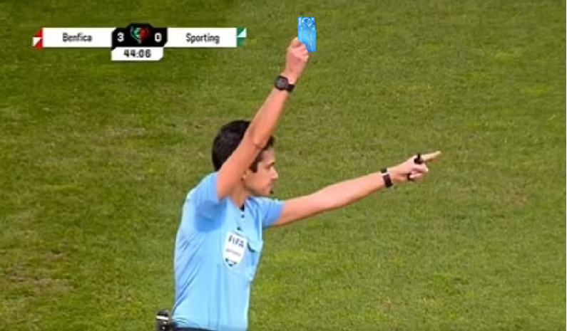 History made as referee brandishes new card in footy match