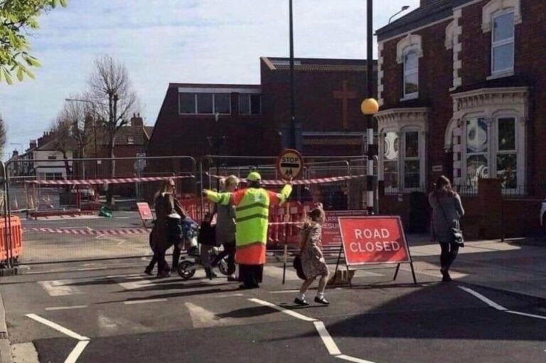 Militant lollipop lady responsible for Ipswich traffic chaos
