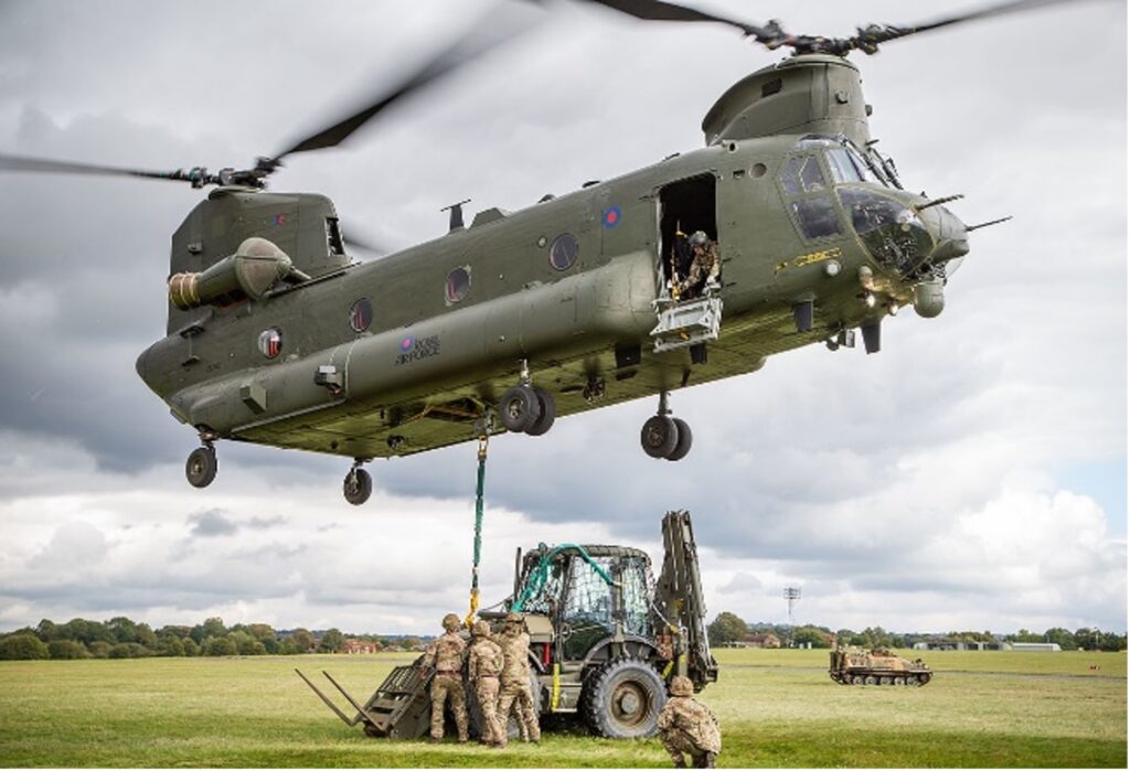 Trapped tractor extracted by tractor ‘copter'