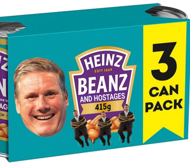 Heinz releases the hostages (with beans)