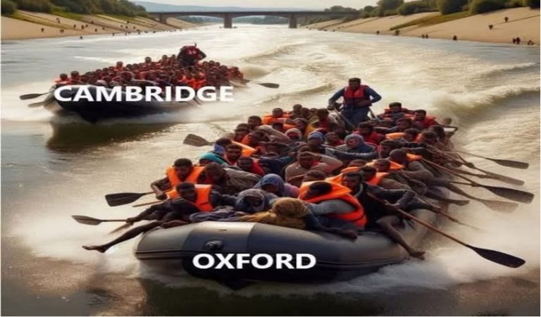Row, row, row your woke: Oxbridge floats migrant boat race idea