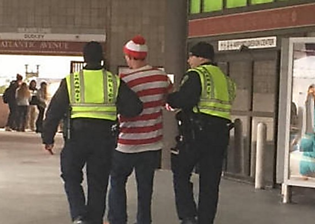 Search for Wally is over as kids’ book hero apprehended at roller disco