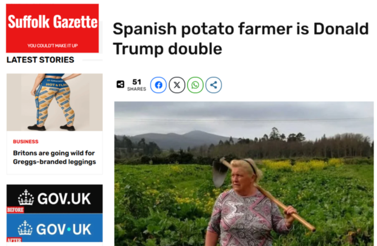 Trump threatens legal action against Suffolk Gazette over ‘fake potato lookalike’ scandal