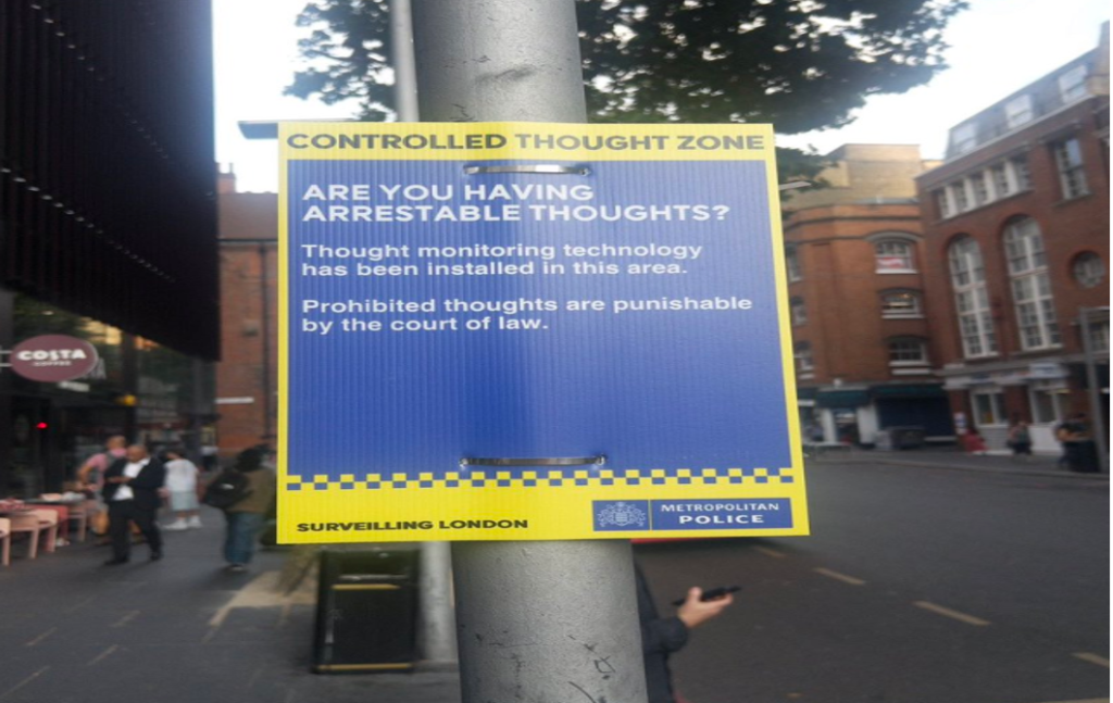 London Police Issue Controversial Thought Warning
