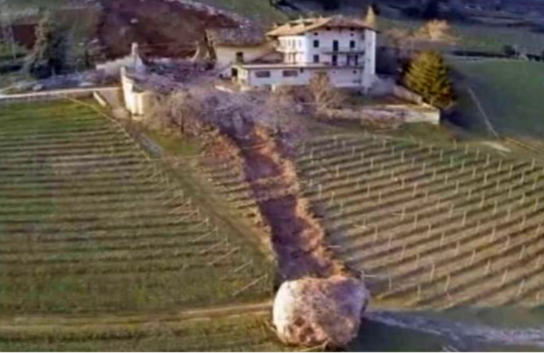 Rock’N’Roll! Sir Cliff’s vineyard destroyed by devastating rockfall