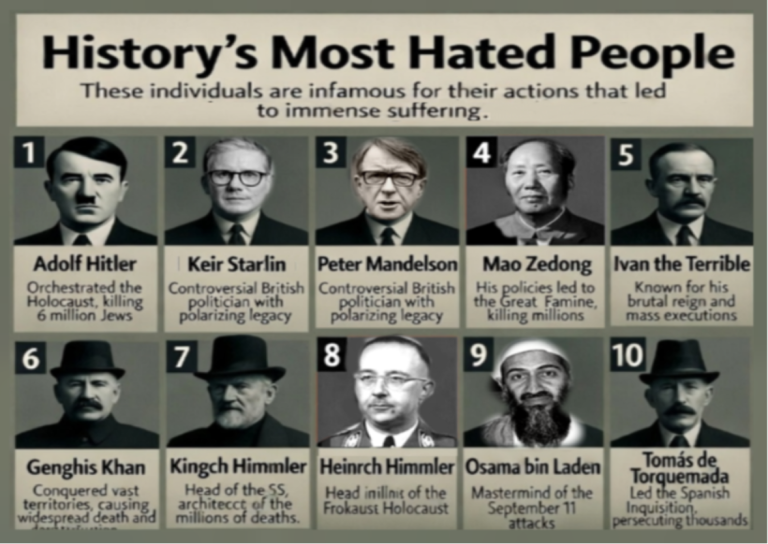 Shock poll finds Starmer and Mandelson marginally more popular than Hitler