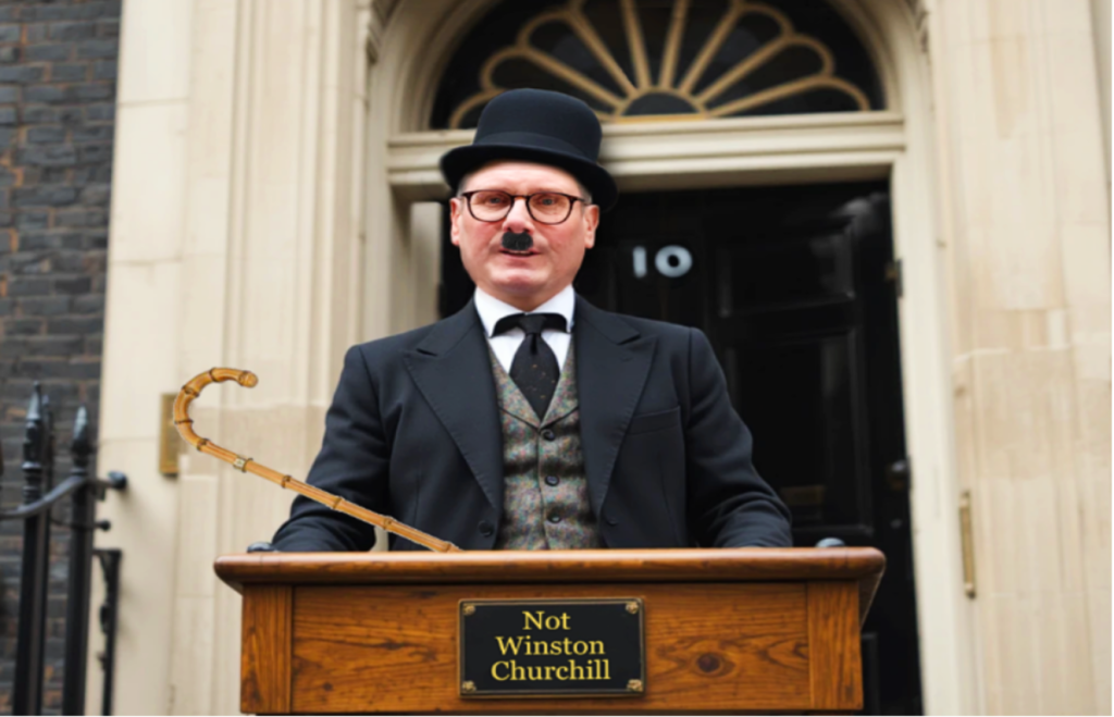 Starmer confuses Churchill with Chaplin in wake of Trump humiliation