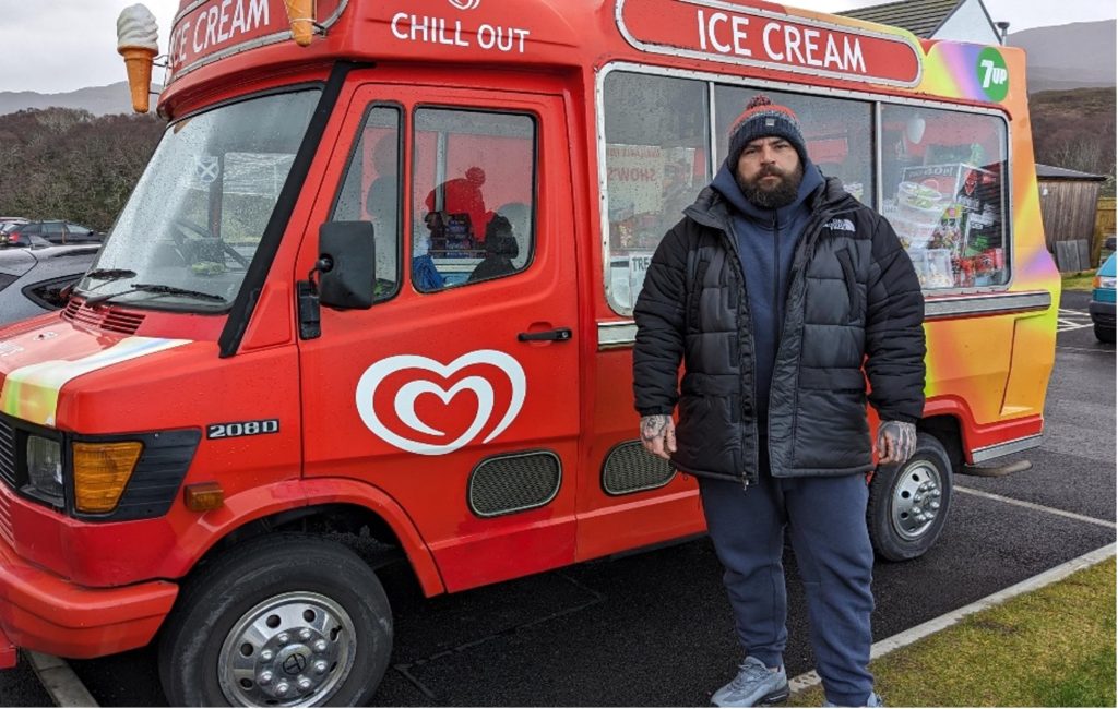 Car Rental Mix-Up Leaves Customer Driving Ice Cream Van