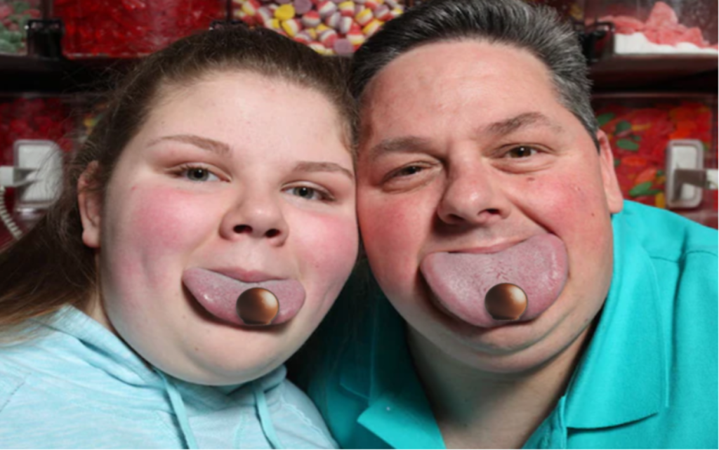 Father–Daughter duo break ‘No-Suck’ Maltesers endurance record