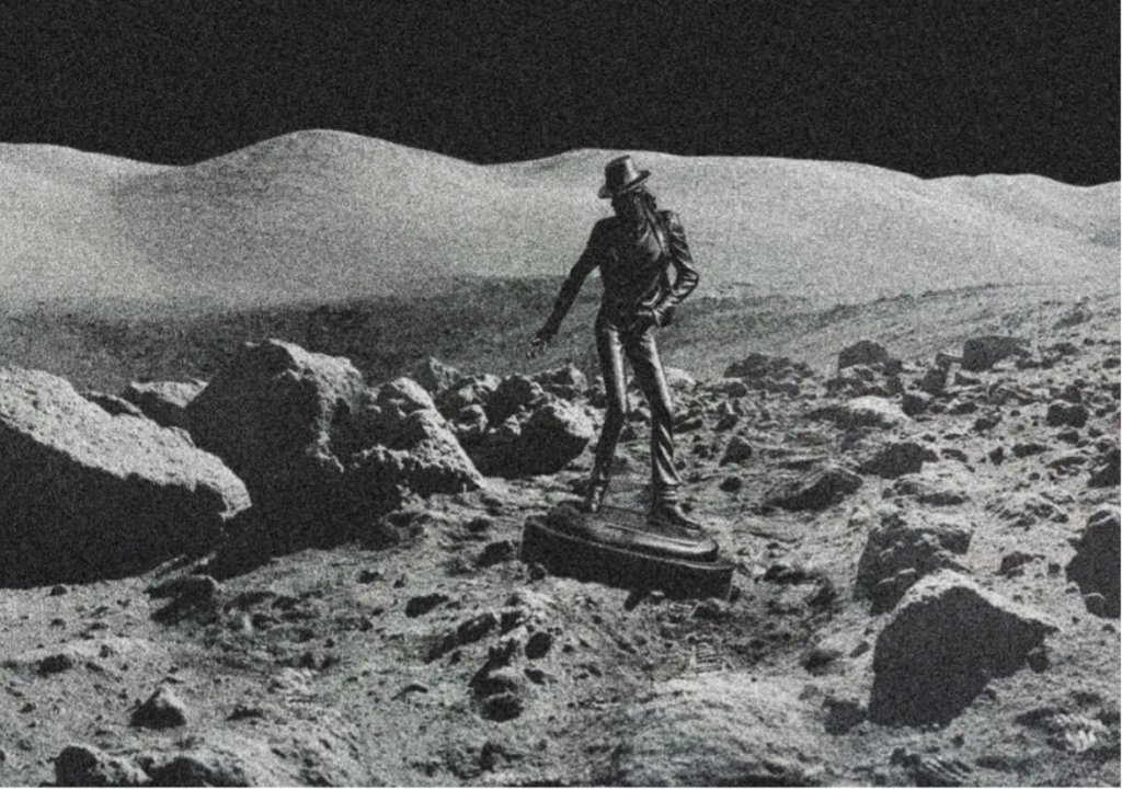 Statue of Michael Jackson found on the Moon