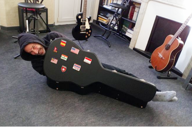 Stowaway Rocker Hid Inside Guitar Case Before Takeoff