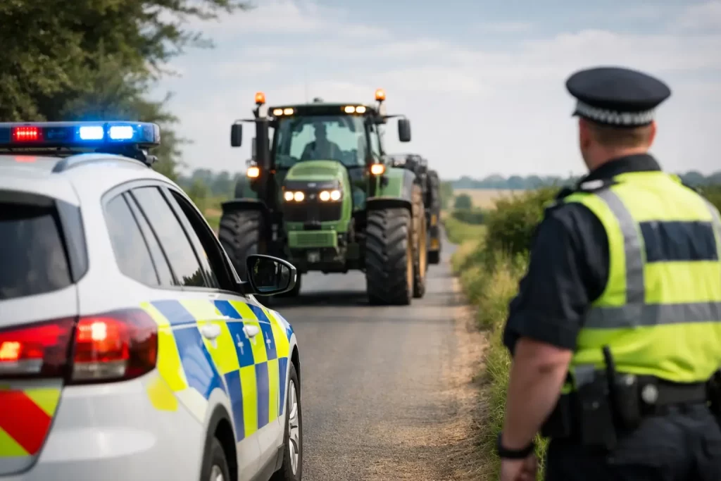 Suffolk Police Issue Tractor Speed Warning