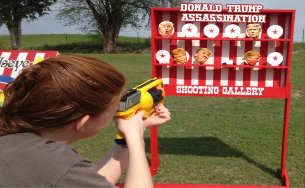 Trump Shooting Gallery Divides Opinion at Suffolk County Fair