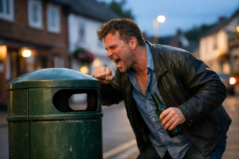 Drunk Man Declares War on Saxmundham Bin