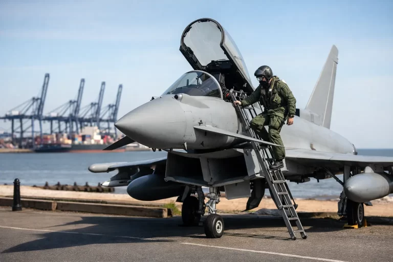 RAF Pilot Spotted Parking Jet in Felixstowe