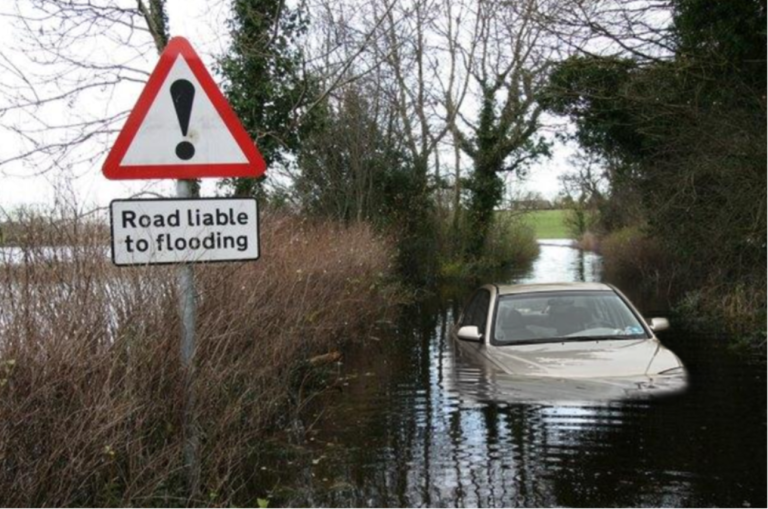 Suffolk Flood Captures Confused Non-English Speaking Motorist