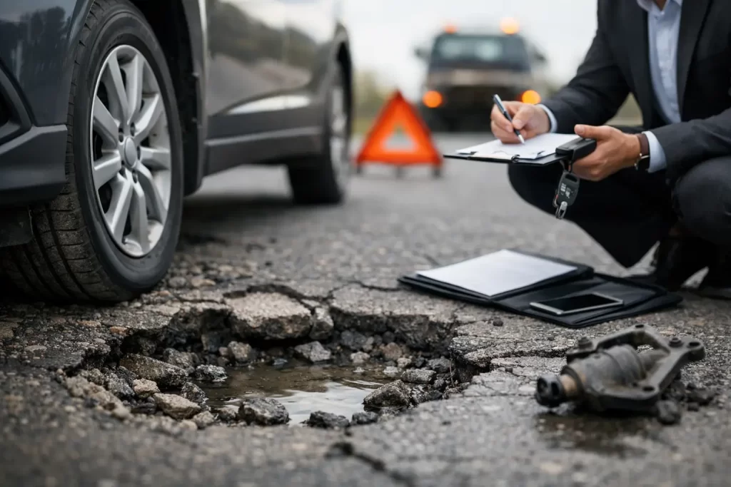 How to Win a Pothole Damage Claim