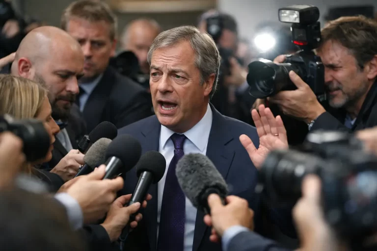 Nigel Farage Immigration Press Conference Chaos