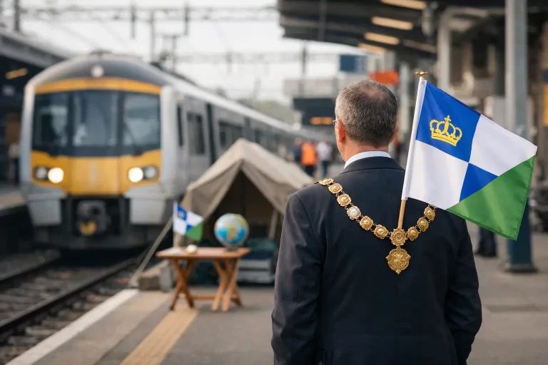 Bedford train delay spawns mayor and micro-nation