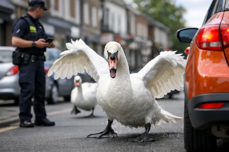 Local Council Deploys Attack Swans for High Street Parking Fines